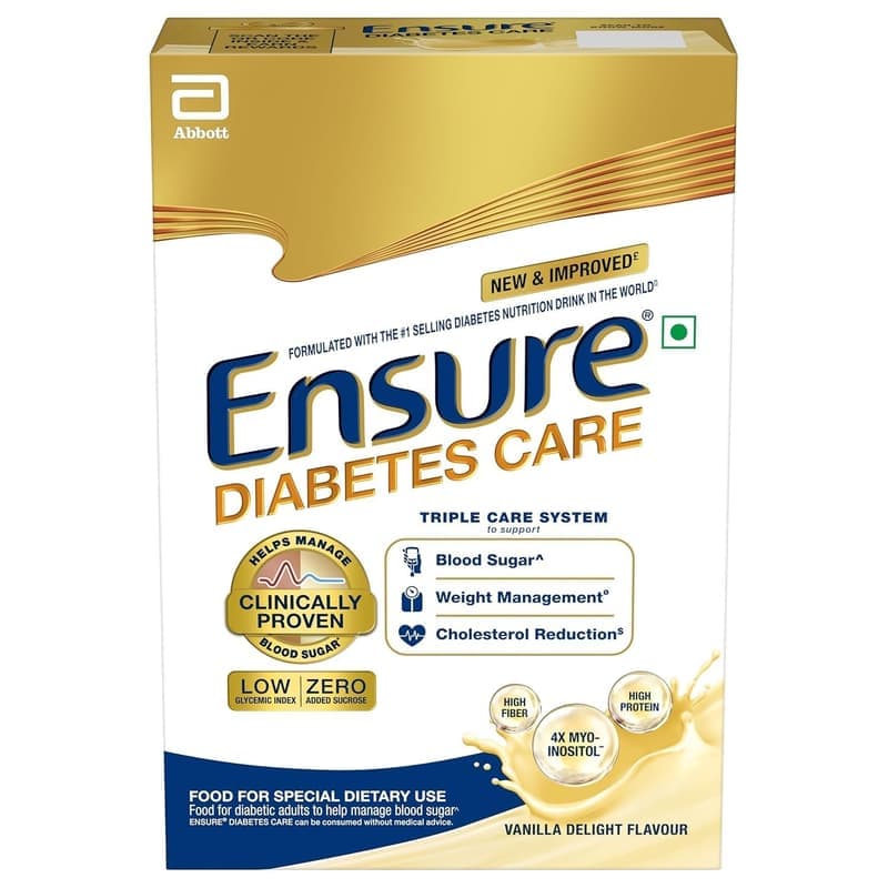 Ensure Diabetes Care Vanilla 375g.Powder with High Fiber, Protein & 36 Nutrients | Helps Manage Blood Sugar Levels in 4 weeks โ image 1