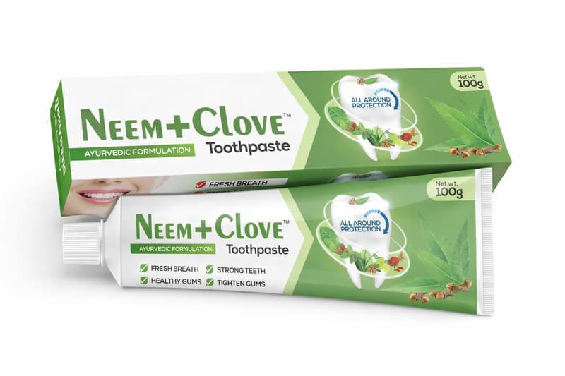 Kudos Ayureveda Neem Clove Toothpaste I Prevents Cavities,Bad Breath,Tooth Decay I Help Fights Germ,Anti Bacterial Gumprotection Daily Use Toothpaste - (3.5*oz) 100g β image 1