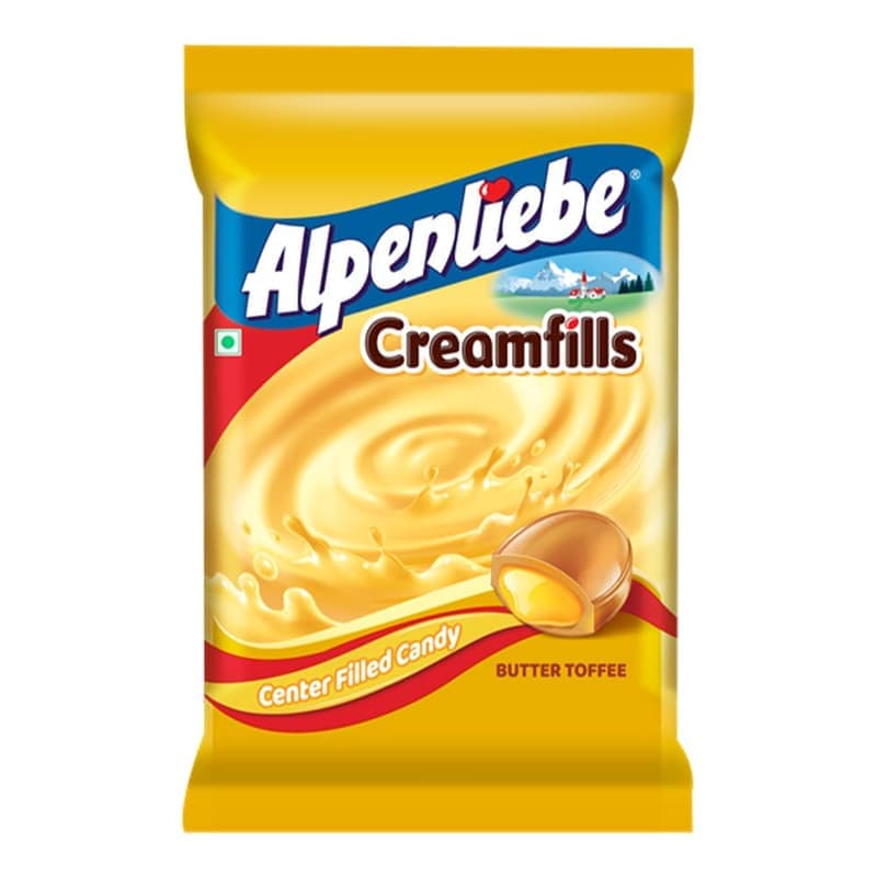 Alpenliebe Creamfills Chocolate Filled Soft Candies | Rich Creamy Center | 90 Pieces Pouch, 324g β image 1