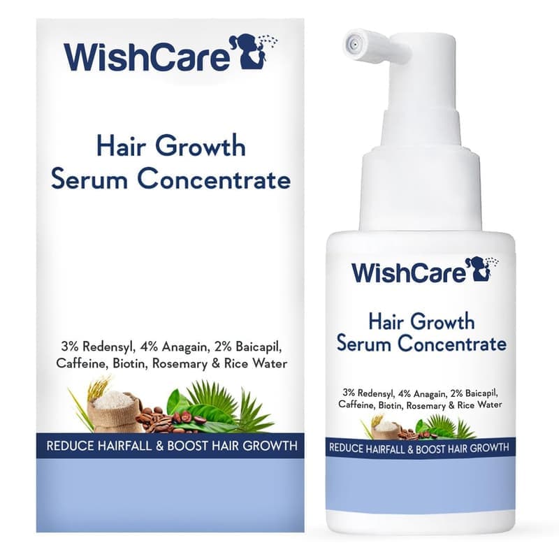 WishCare Hair Growth Serum Concentrate - Rosemary, 3% Redensyl, 4% Anagain, 2% Baicapil, Caffeine, Biotin, Plant Keratin & Rice Water β image 1