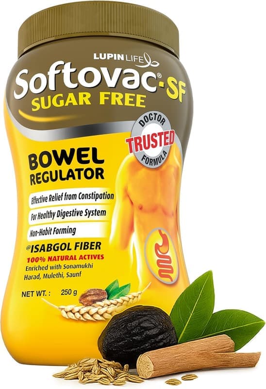 (Sugarfree) Bowel Regulator 250g - 100% Natural Actives: High Fiber Formula enriched with Sonamukhi, Harad, Mulethi, Saunf etc โ image 1