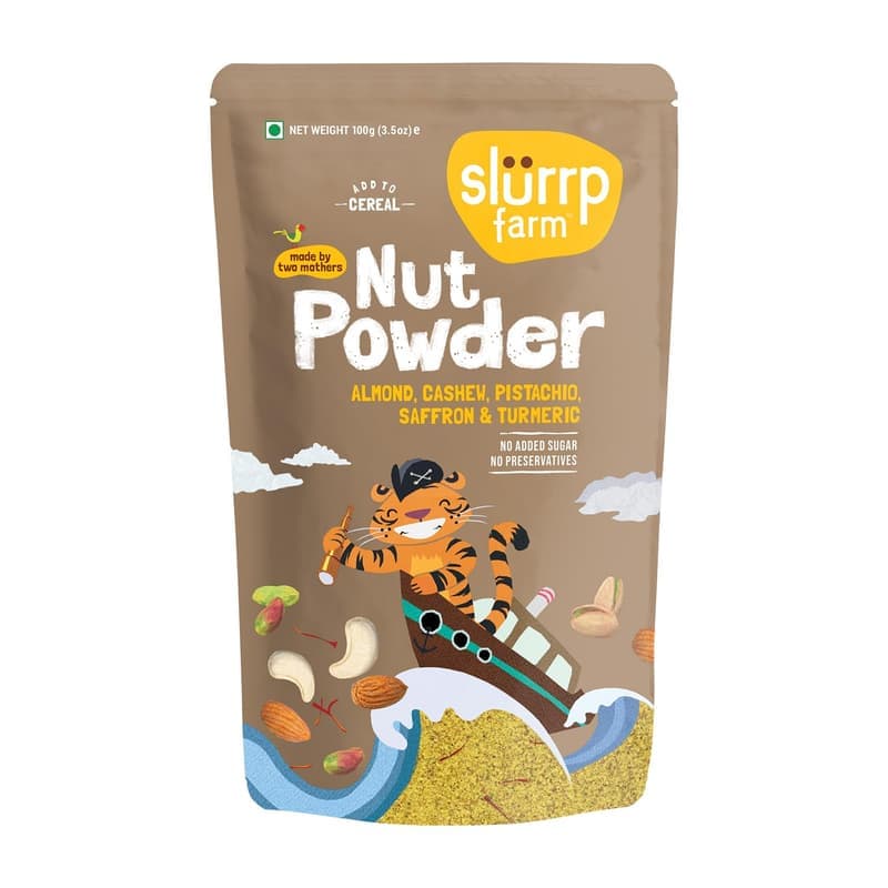 Slurrp Farm 100% Natural Nut Powder, No Added Sugar, Almond & Mixed Nuts Powder for Kids & Adults, Protein & Healthy Fats, 200 g β image 1