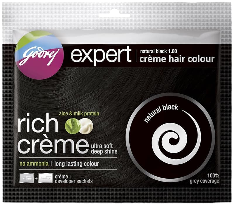 Godrej Expert Rich Crème Hair Colour - Natural Brown, Ammonia Free (20ml+20g, Pack of 2) — image 1