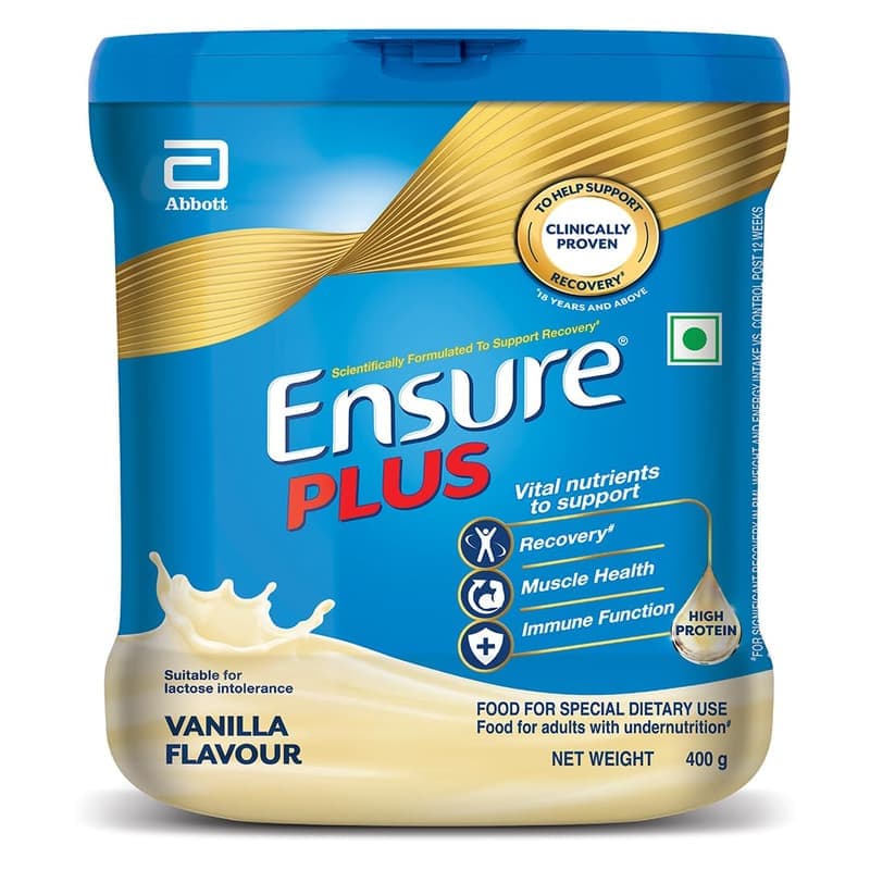 Ensure Plus Balanced Nutritional Drink - Vanilla 400g Jar | Weight Management Support โ image 1