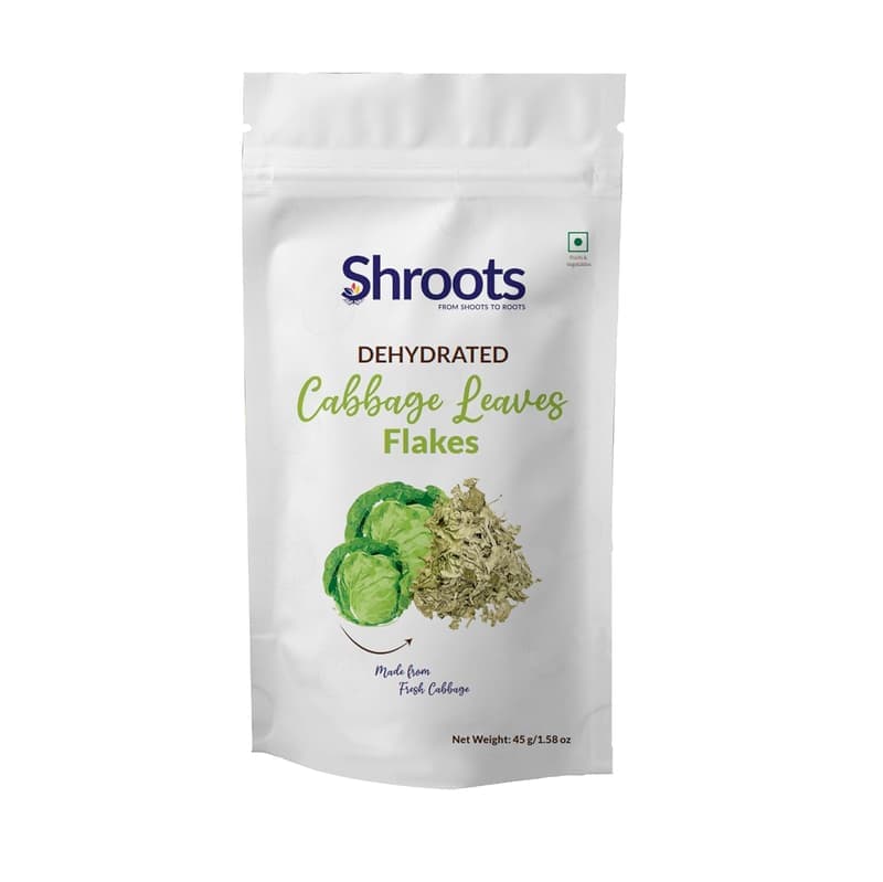 Dehydrated Cabbage Leaves Flakes - 100% Natural & Pure Vegetarian, Machine-Dried — image 1