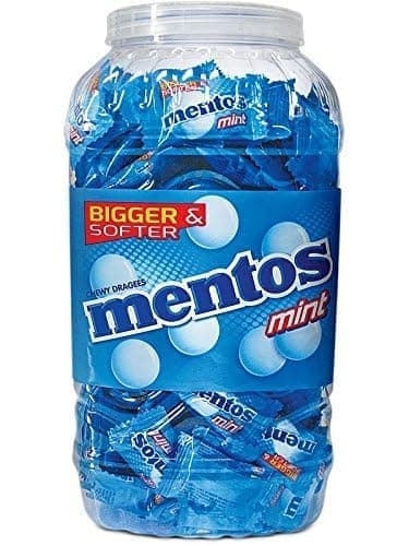 Mentos Mint Flavor Chewy Candy Jar, 640g, 210* Count No Jar — image 1