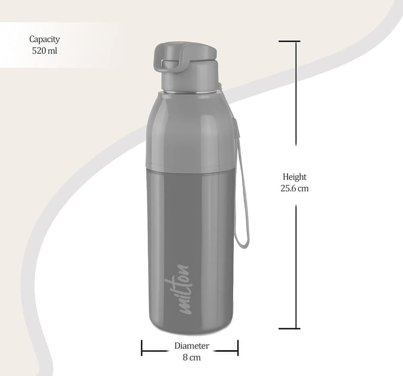 Convey Water Bottle, Stainless Steel, 520ml, Cyan, Leak Proof, BPA Free, Insulated, for Home, Office, Gym, Travelling β image 1