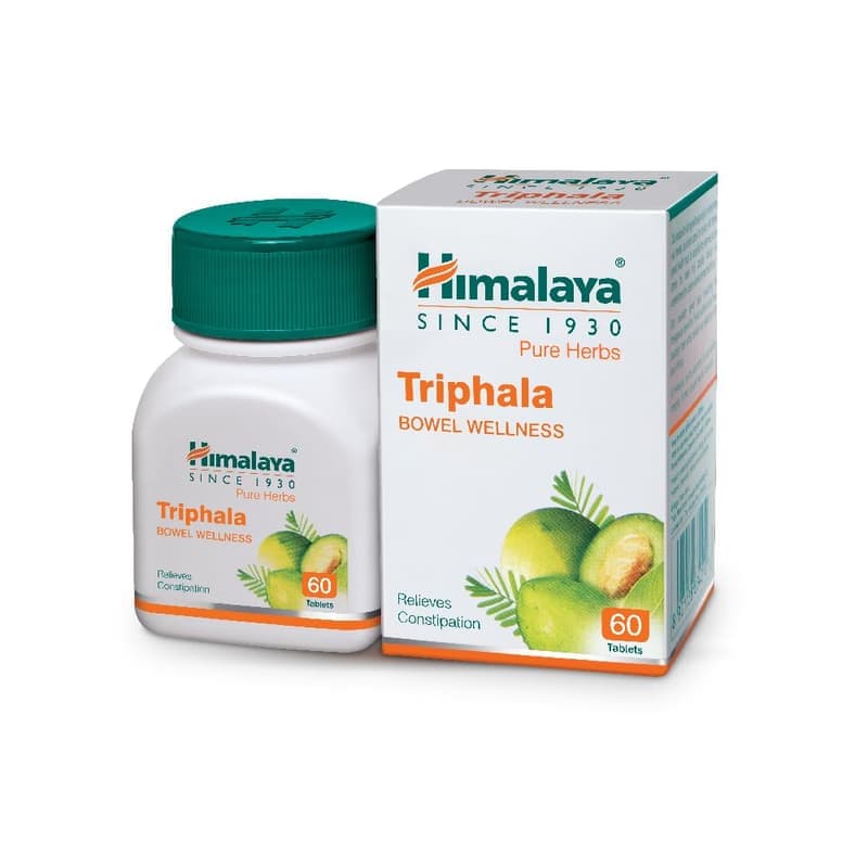 Himalaya Wellness Triphala Bowel Wellness ,Relieves constipation, - 60 Tablets — image 1