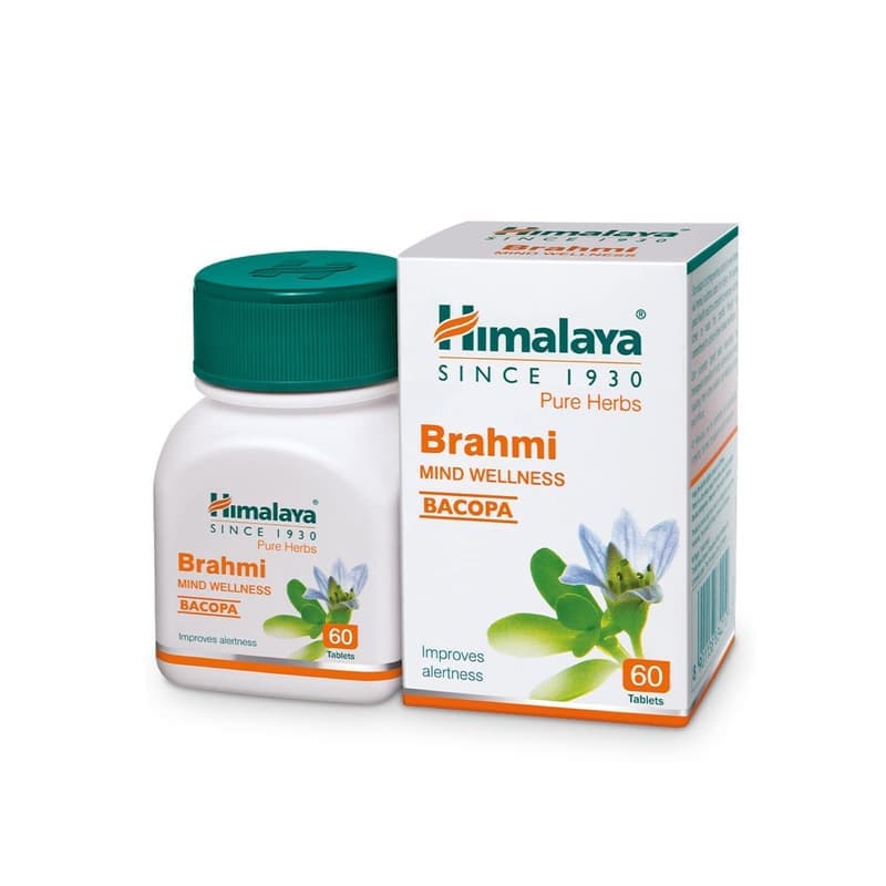 Himalaya Wellness Brahmi, 60 Tablets , Pure Herbs for Mind Wellness , Helps Improves Alertness — image 1