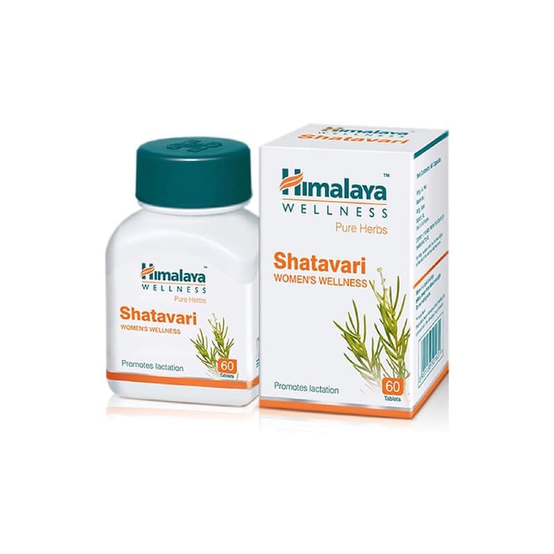 Himalaya Pure Herbs Shatavari Women's Wellness Tablets, Promotes lactation, White, 60 Count β image 1