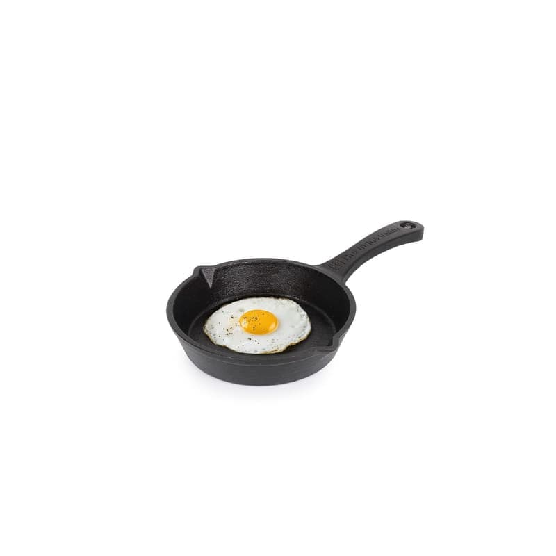 The Indus Valley Cast Iron Mini Tadka Fry Pan 15.2cm (6 inch) , Pre-Seasoned Small Omelette Pan/Skillet , 0.42L, 1.1kg , Induction Friendly , 100% Pure Iron, No Chemical Coating β image 1