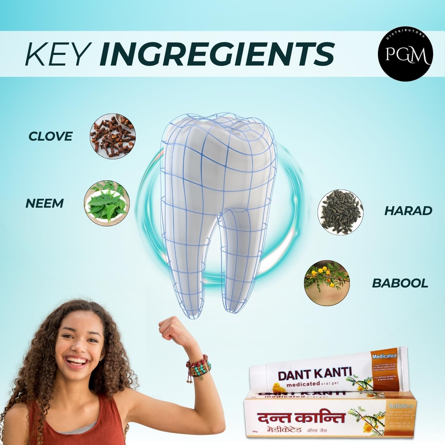 Dant Kanti Medicated Oral Gel, 100gm, Pack of 12