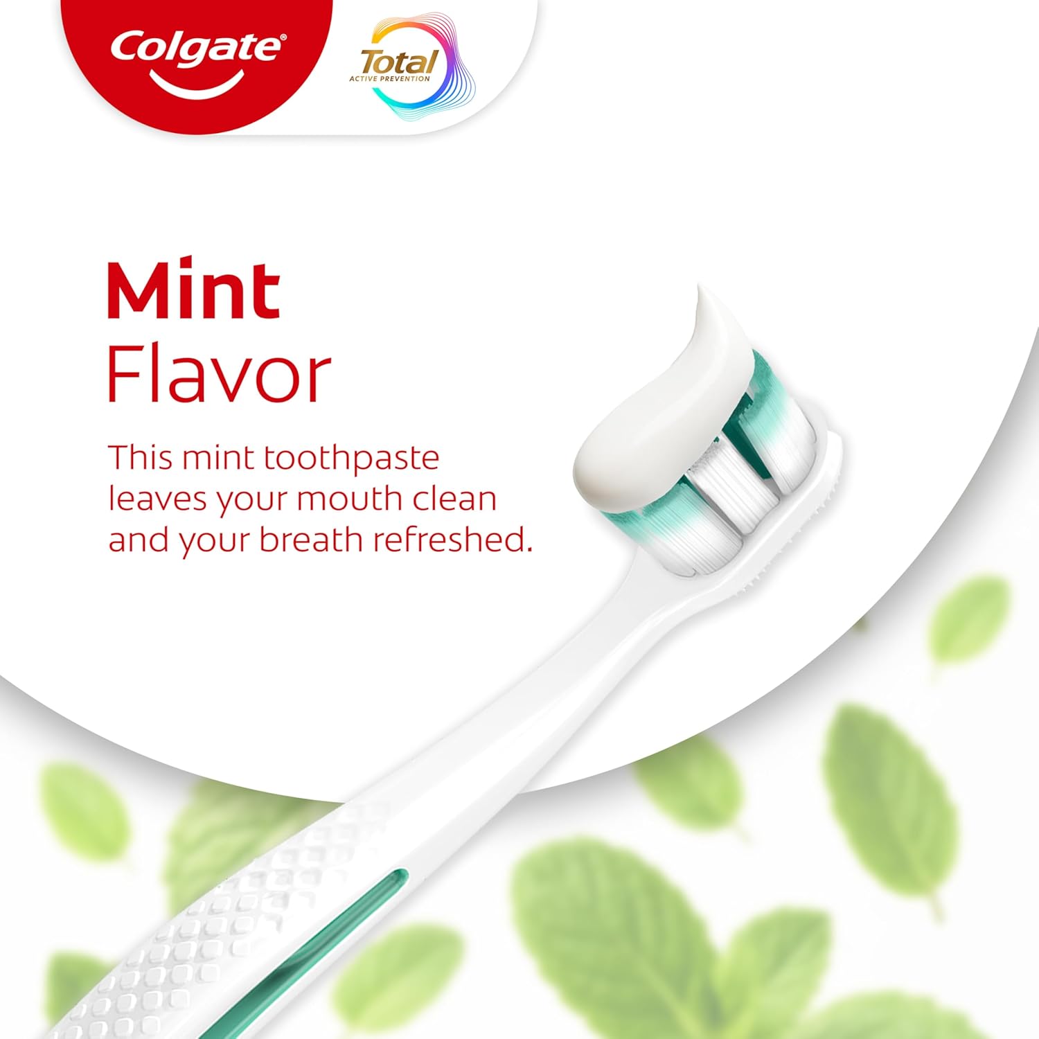 Colgate Total Active Prevention Whitening Gel Toothpaste with Fluoride, Clinically Proven Plaque & Bacteria Protection, Fresh Mint, 5.1 oz Each (Pack of 4)