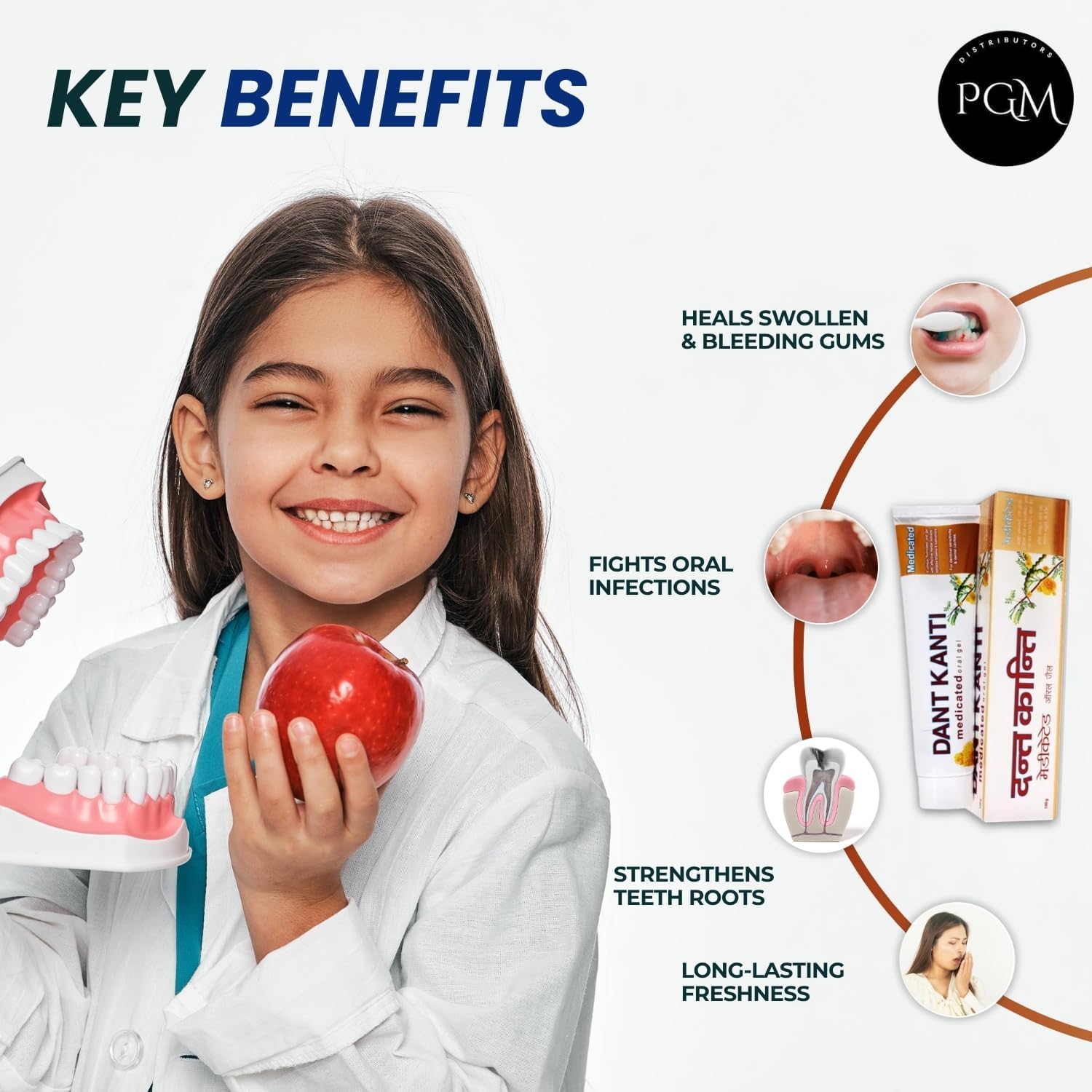 Dant Kanti Medicated Oral Gel, 100gm, Pack of 12