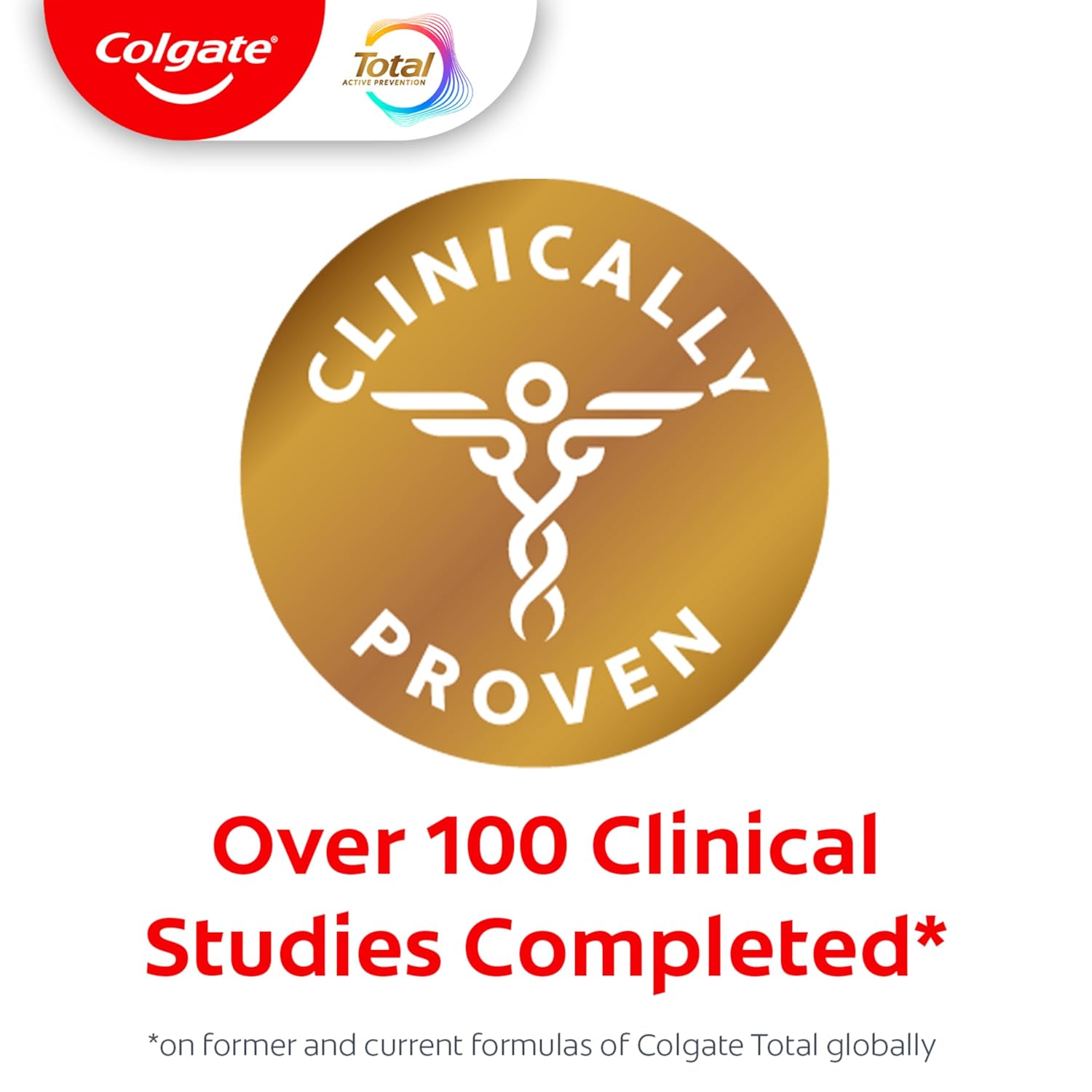 Colgate Total Active Prevention Whitening Gel Toothpaste with Fluoride, Clinically Proven Plaque & Bacteria Protection, Fresh Mint, 5.1 oz Each (Pack of 4)