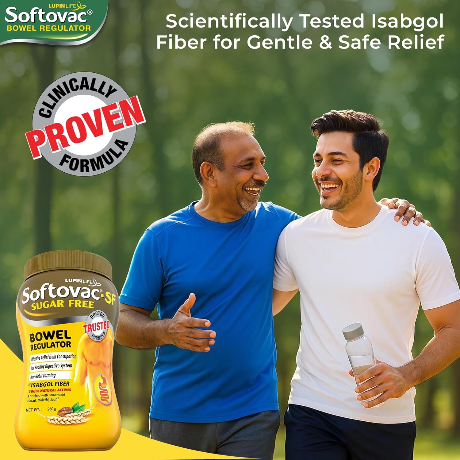 (Sugarfree) Bowel Regulator 250g - 100% Natural Actives: High Fiber Formula enriched with Sonamukhi, Harad, Mulethi, Saunf etc.